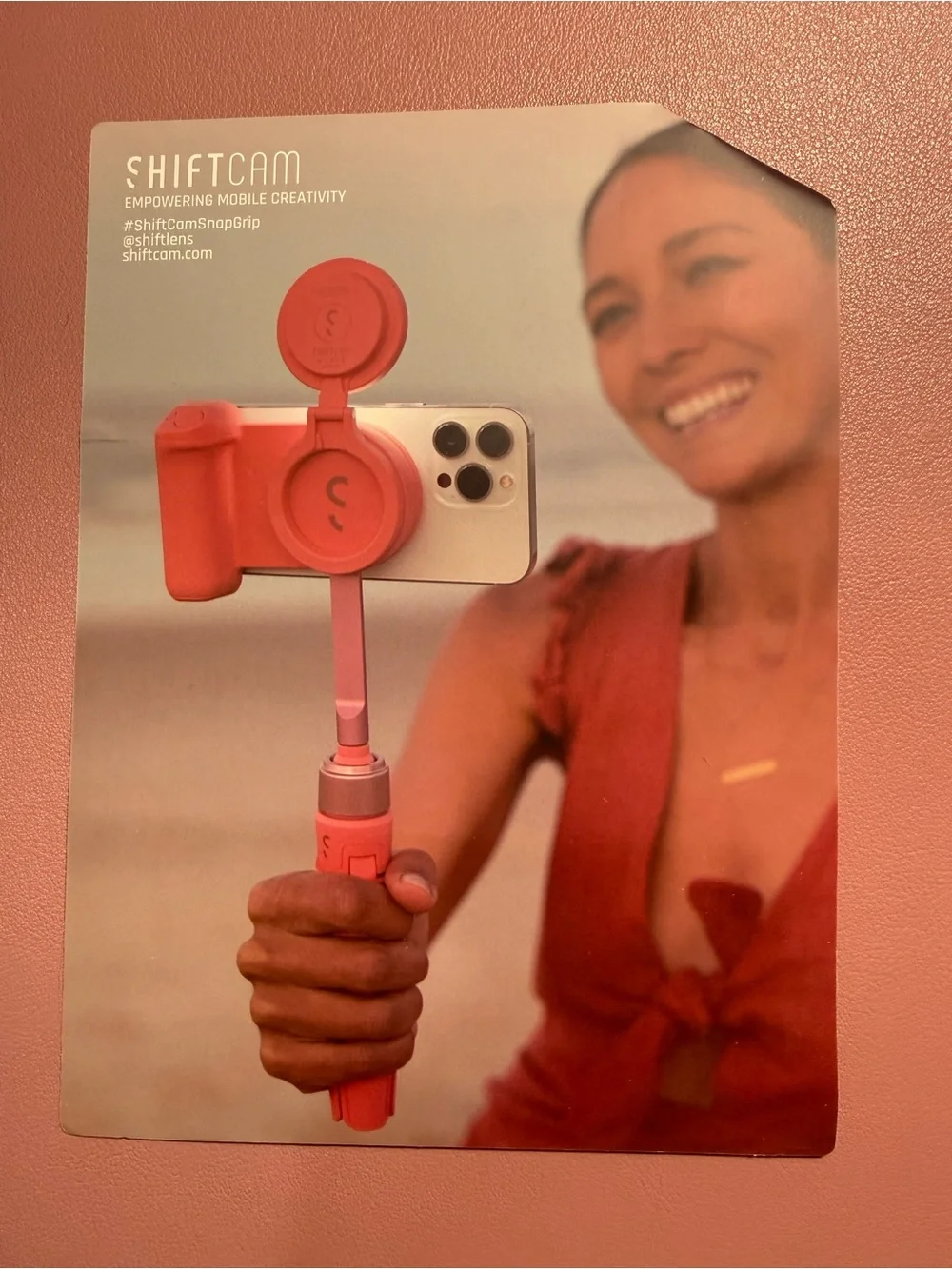 ShiftCam Pink Mobile Camera Grip & Lens Holder